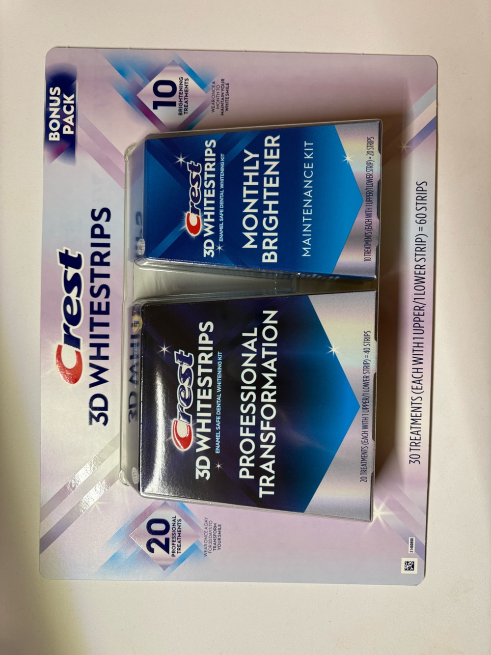 Whitening Strips Product Packaging
